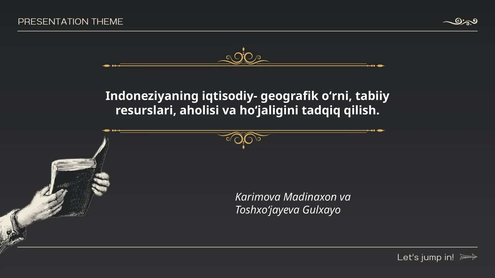 Indoneziyaning iqtisodiy-geografik o'rni va tabiiy resurslari