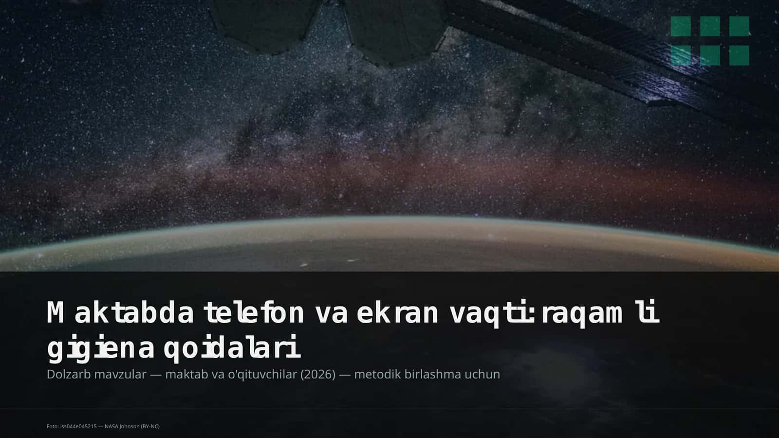 Maktabda telefon va ekran vaqti: raqamli gigiena qoidalari