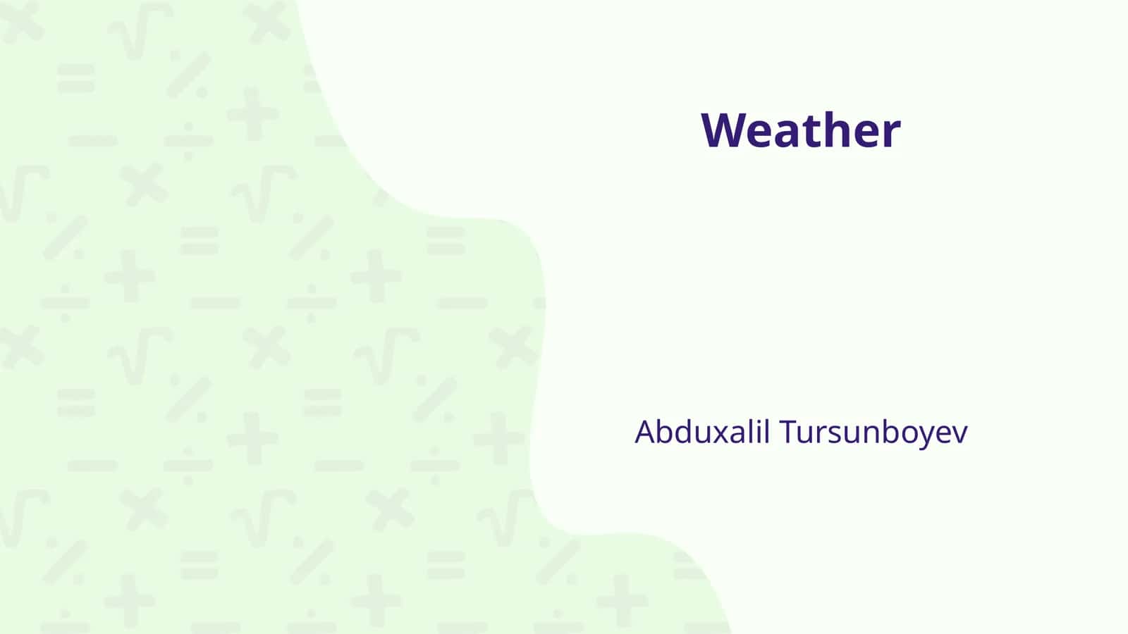 Weather