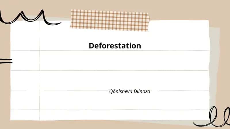 Deforestation