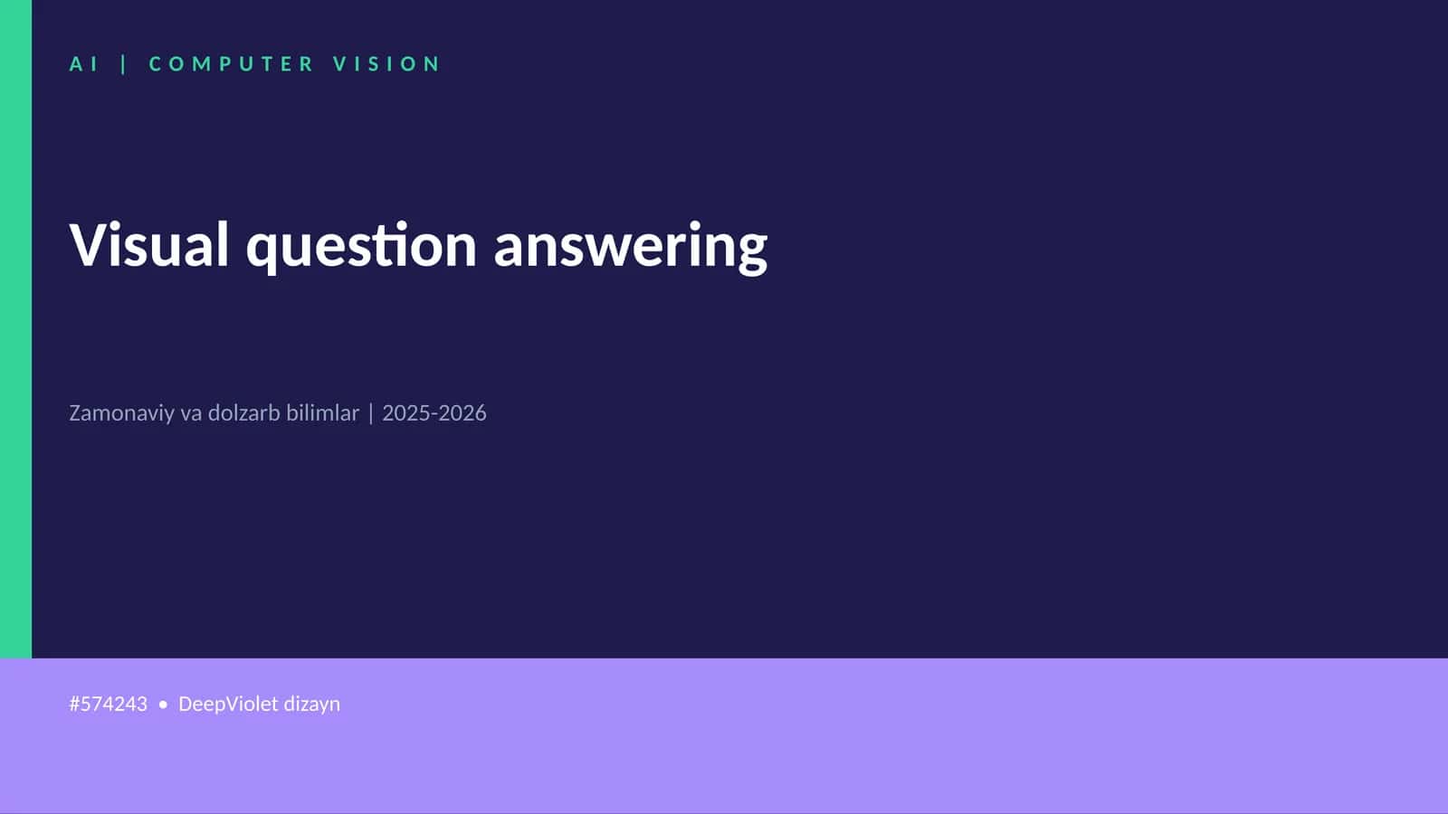 Visual question answering