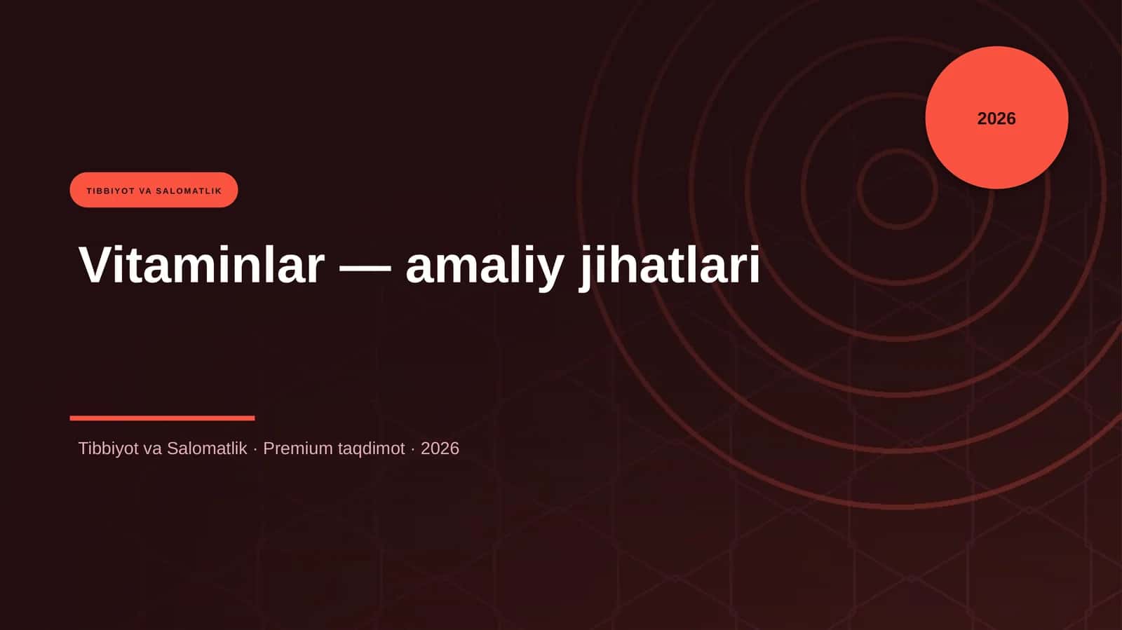 Vitaminlar — amaliy jihatlari
