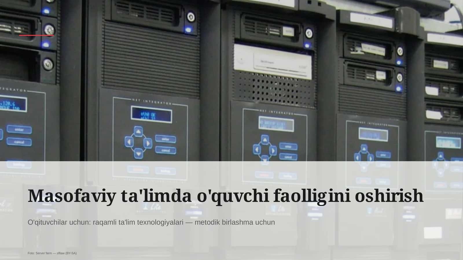 Raqamli ta'lim texnologiyalari — metodik birlashma uchun