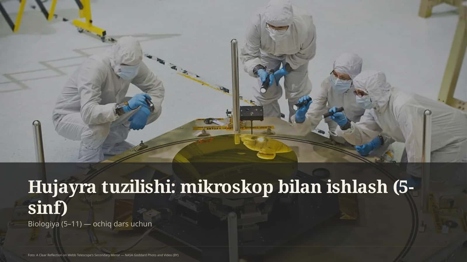 Hujayra tuzilishi: mikroskop bilan ishlash (5-sinf)
