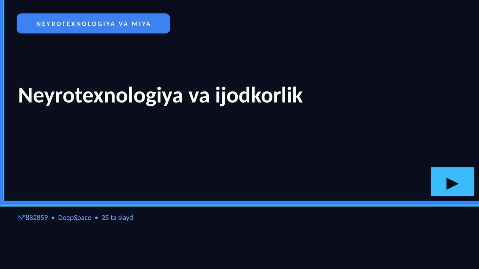 NEYROTEXNOLOGIYA VA MIYA