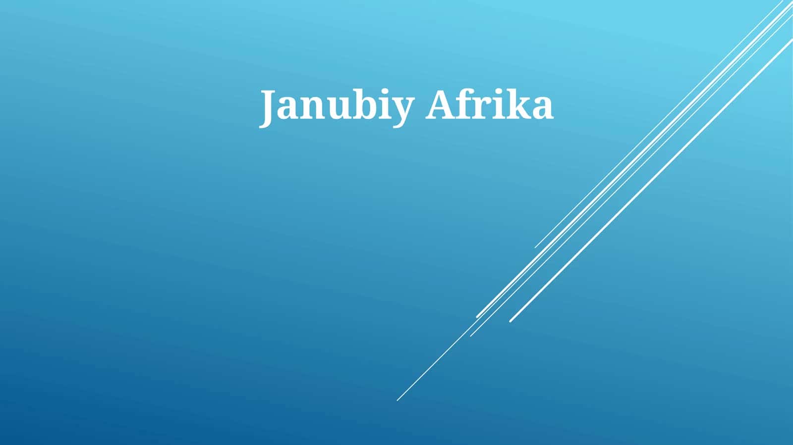 Janubiy Afrika