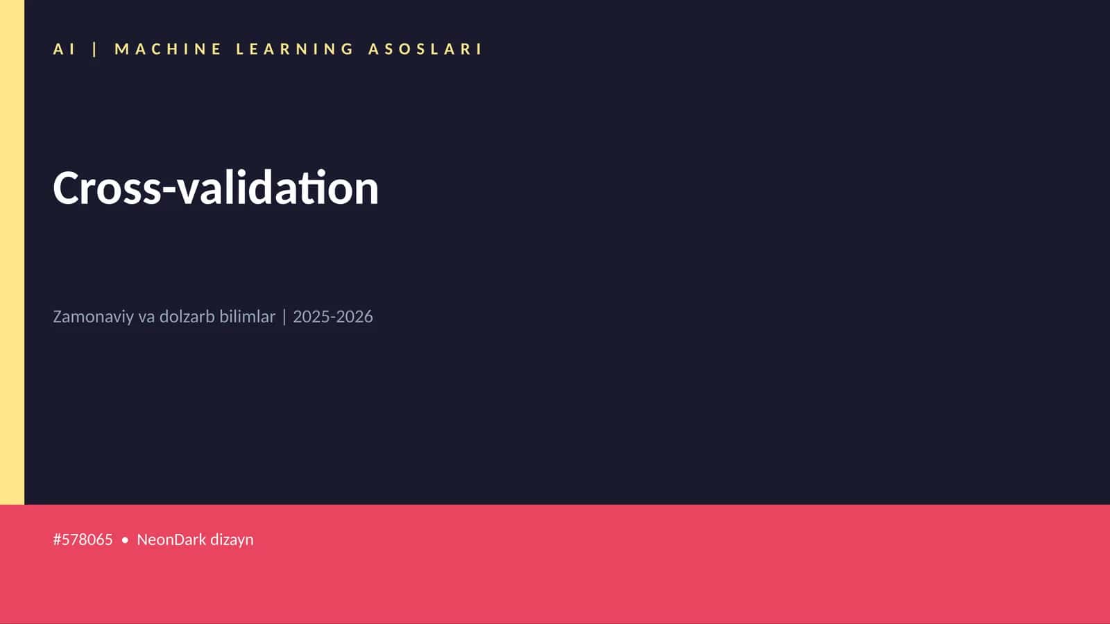 Cross-validation