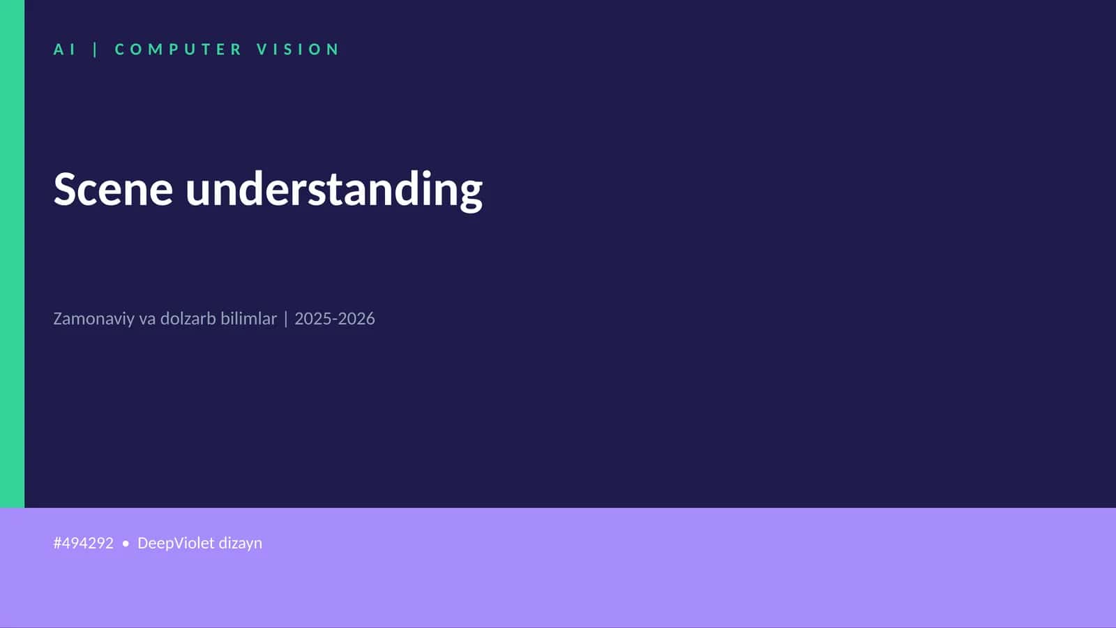 Scene understanding