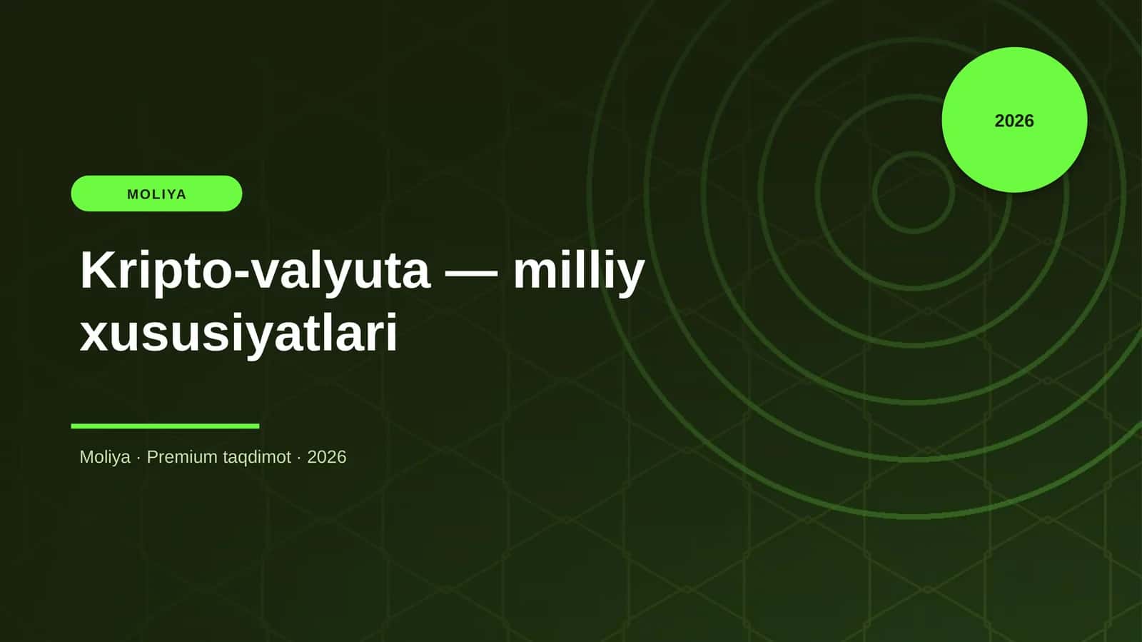 Kripto-valyuta — milliy xususiyatlari