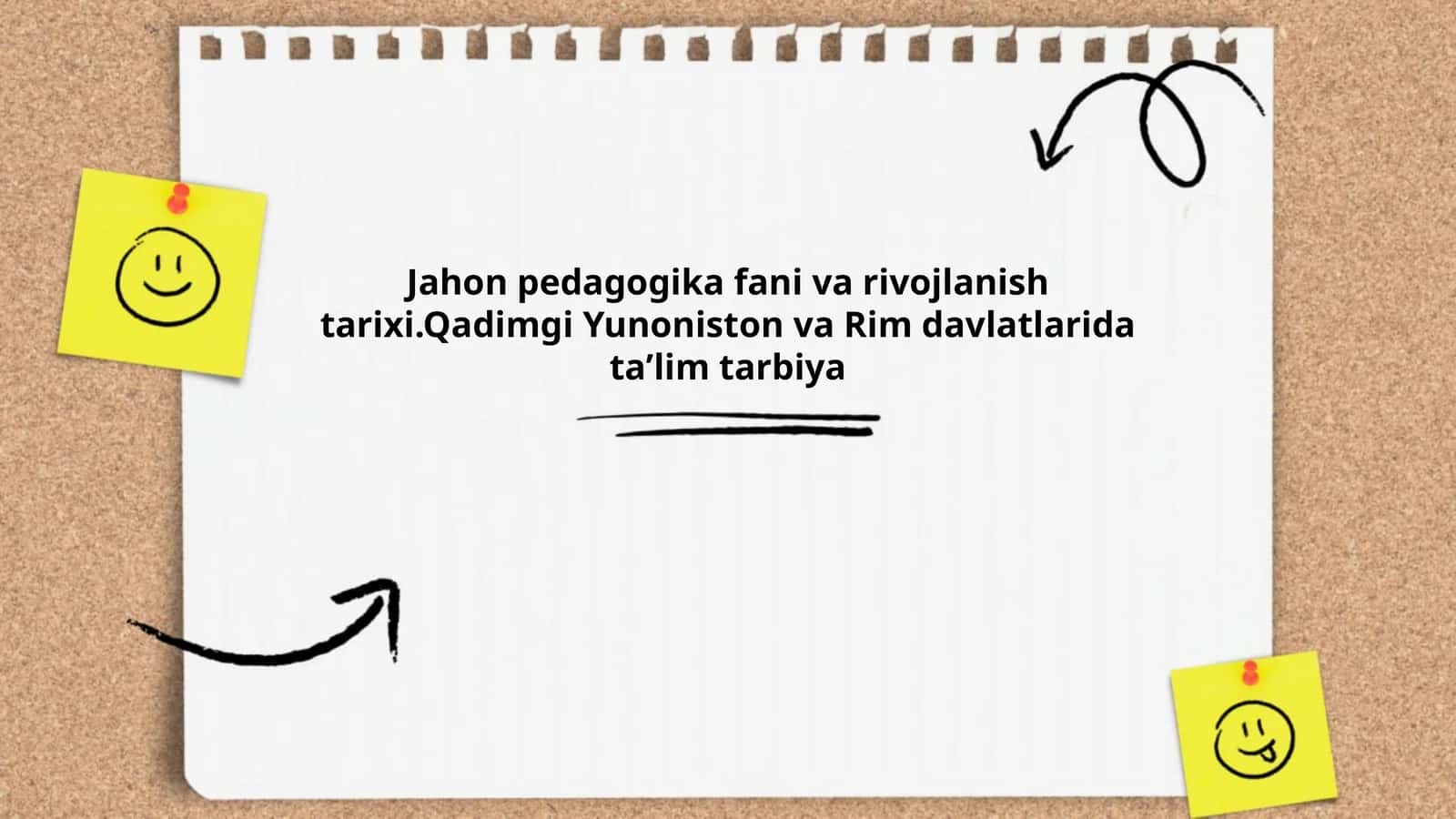 Jahon pedagogika fani va rivojlanish tarixi. Qadimgi Yunoniston va Rim davlatlarida taʼlim tarbiya