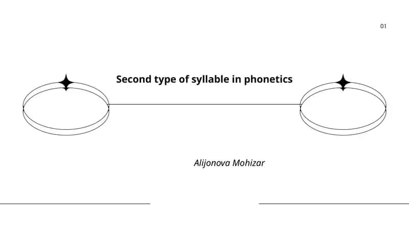 Second type of syllable in phonetics