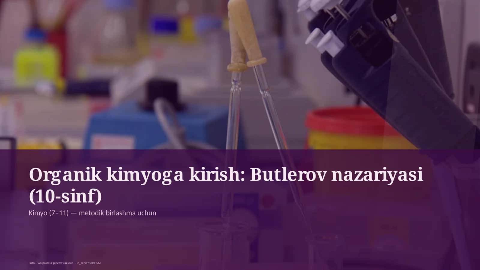 Organik kimyoga kirish: Butlerov nazariyasi (10-sinf)