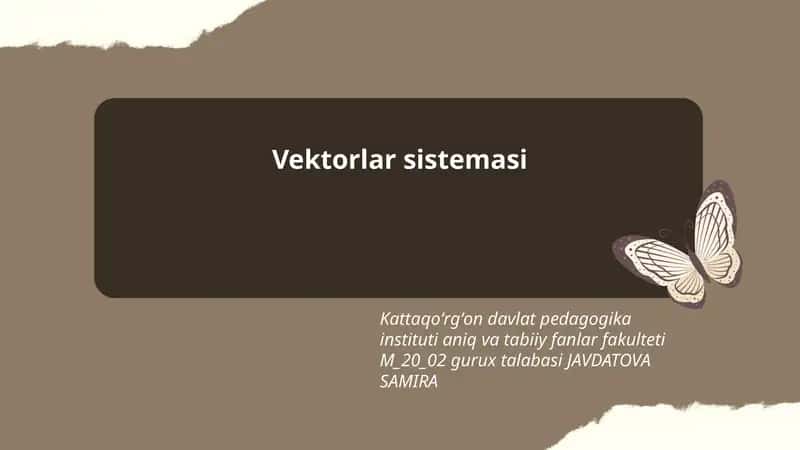 Vektorlar sistemasi