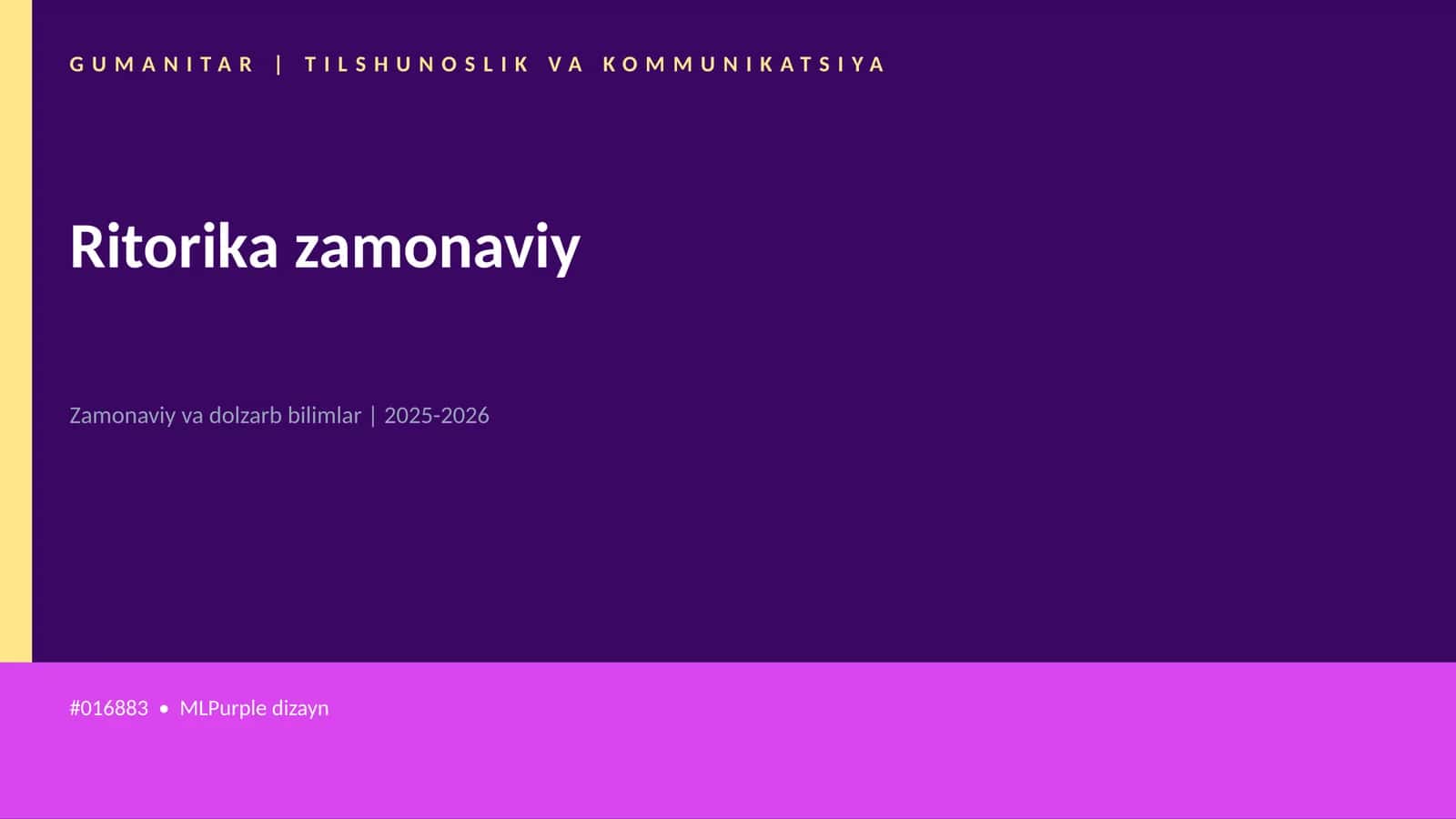 Ritorika zamonaviy