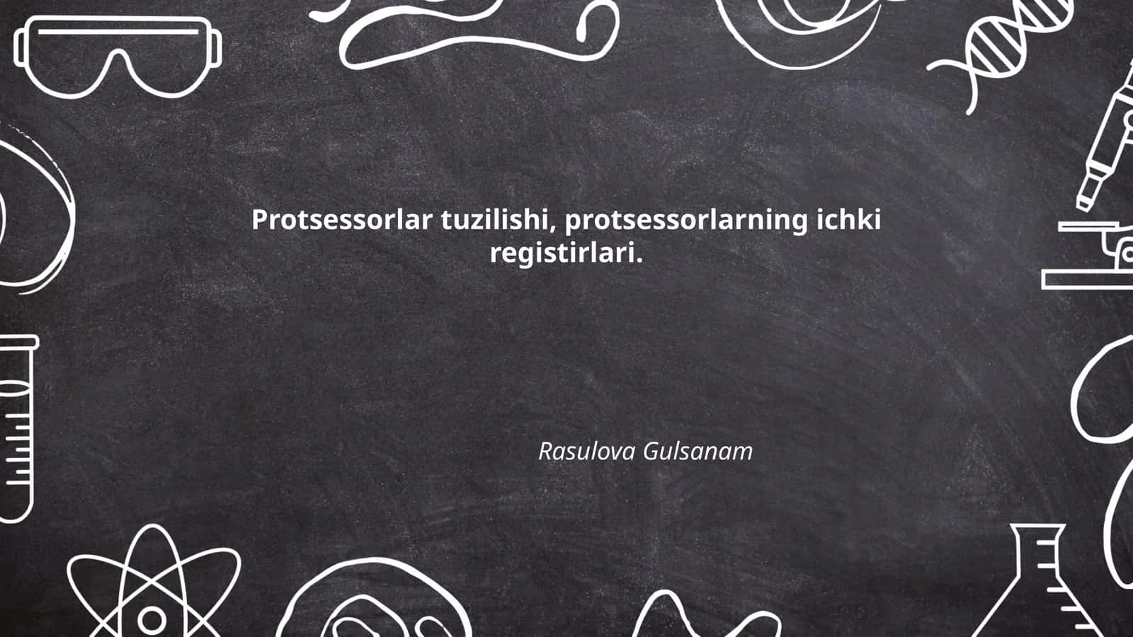 Protsessorlar tuzilishi