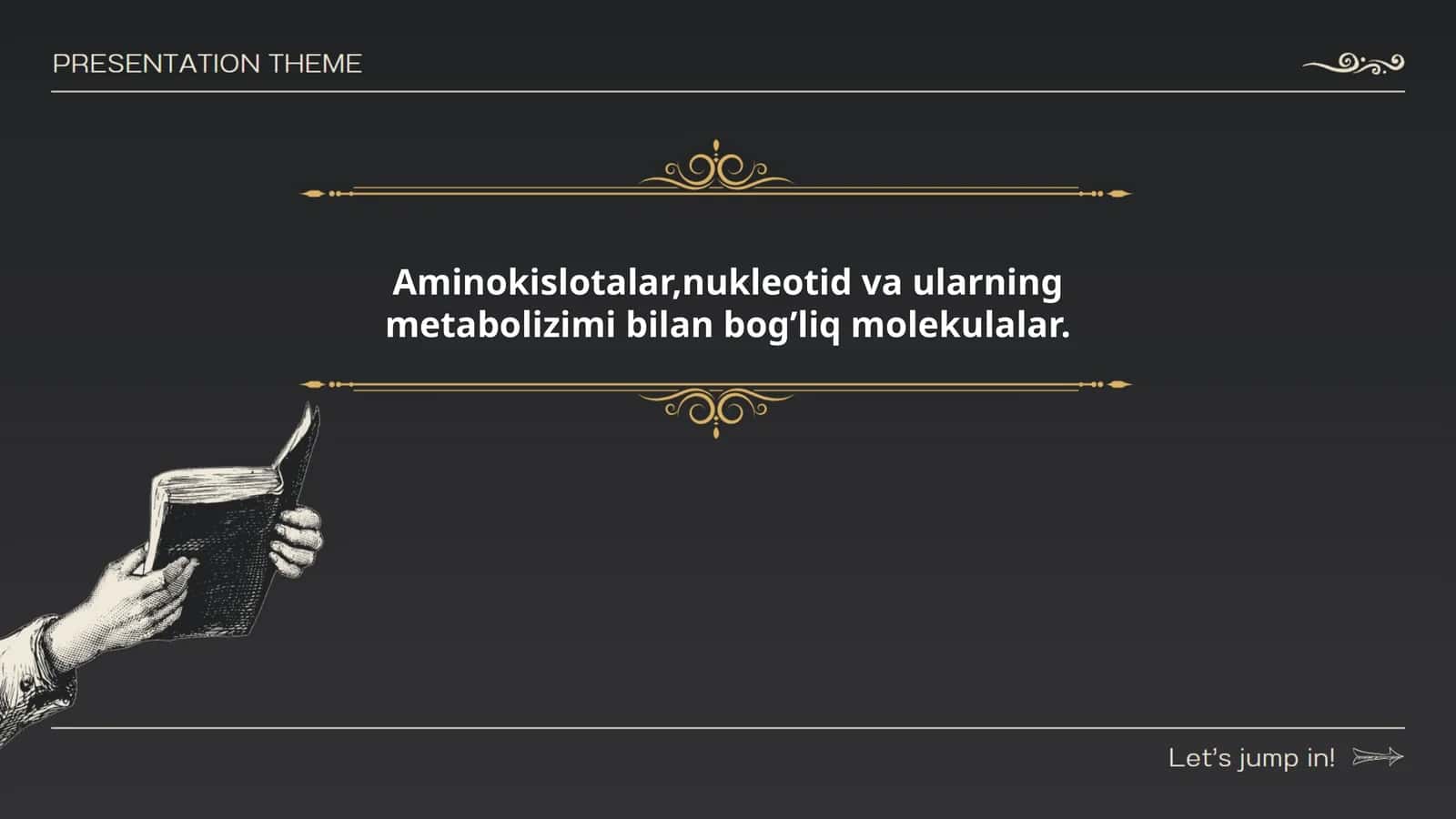Aminokislotalar, nukleotid va ularning metabolizimi bilan bog’liq molekulalar