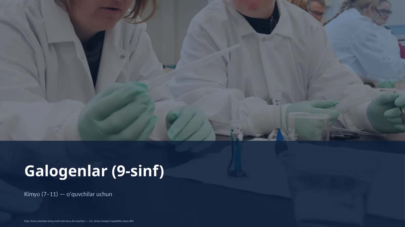 Galogenlar (9-sinf)