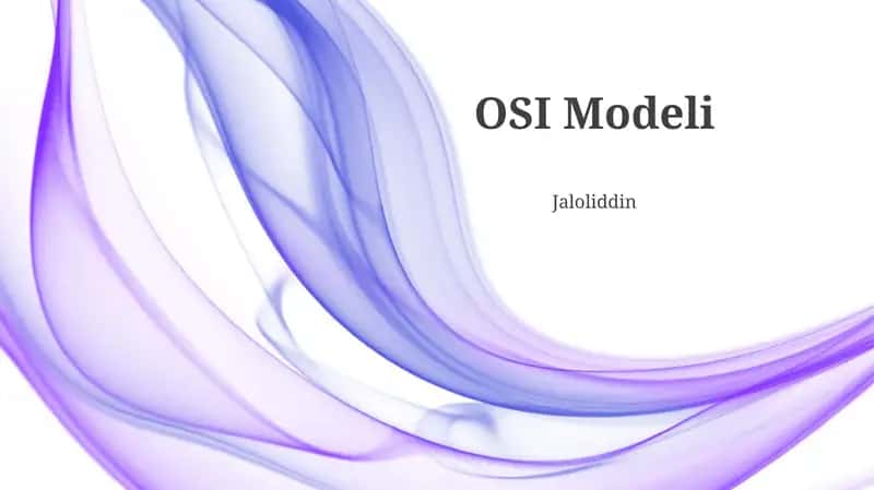 OSI Modeli