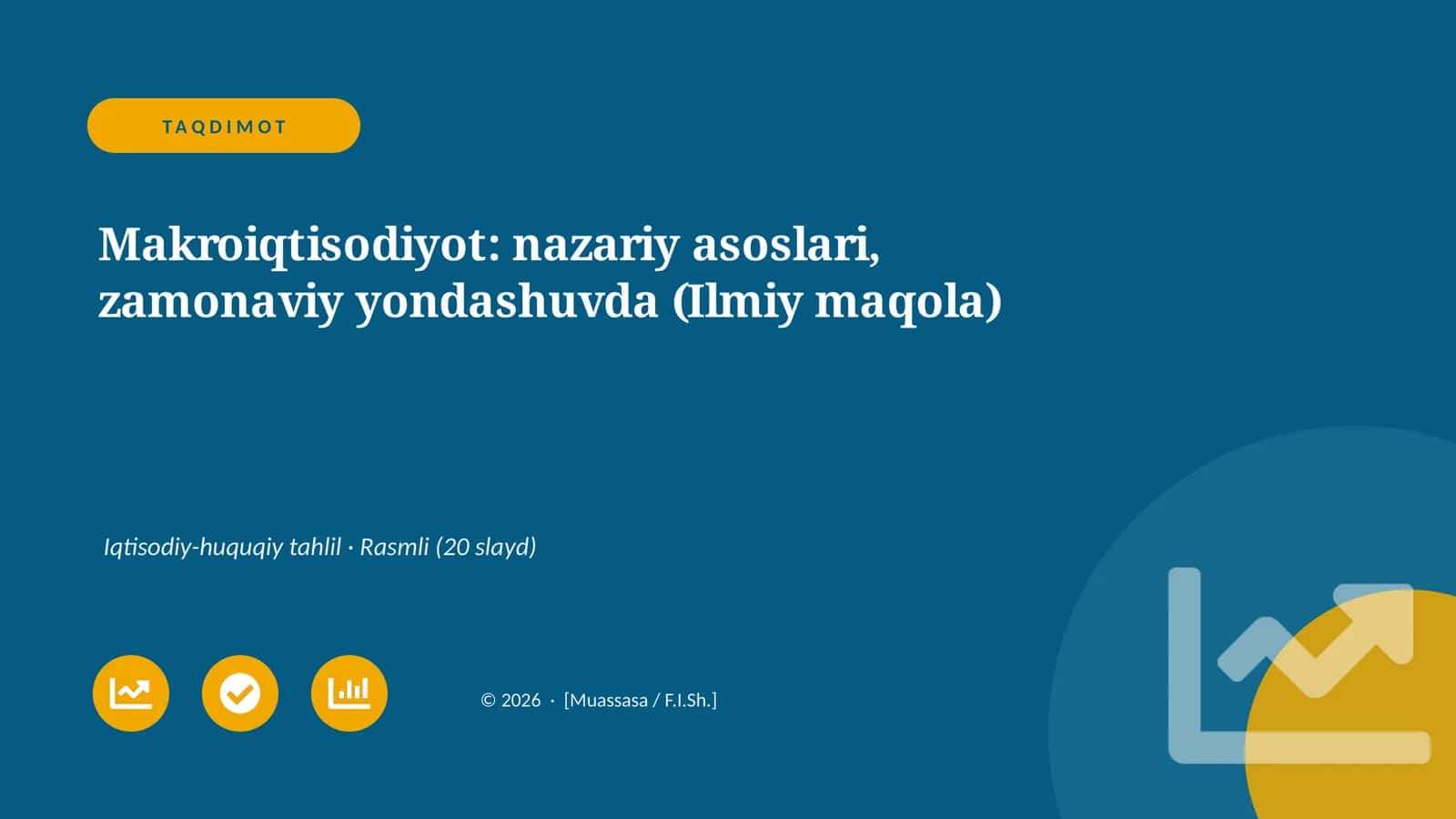 Makroiqtisodiyot: nazariy asoslari, zamonaviy yondashuvda (Ilmiy maqola)