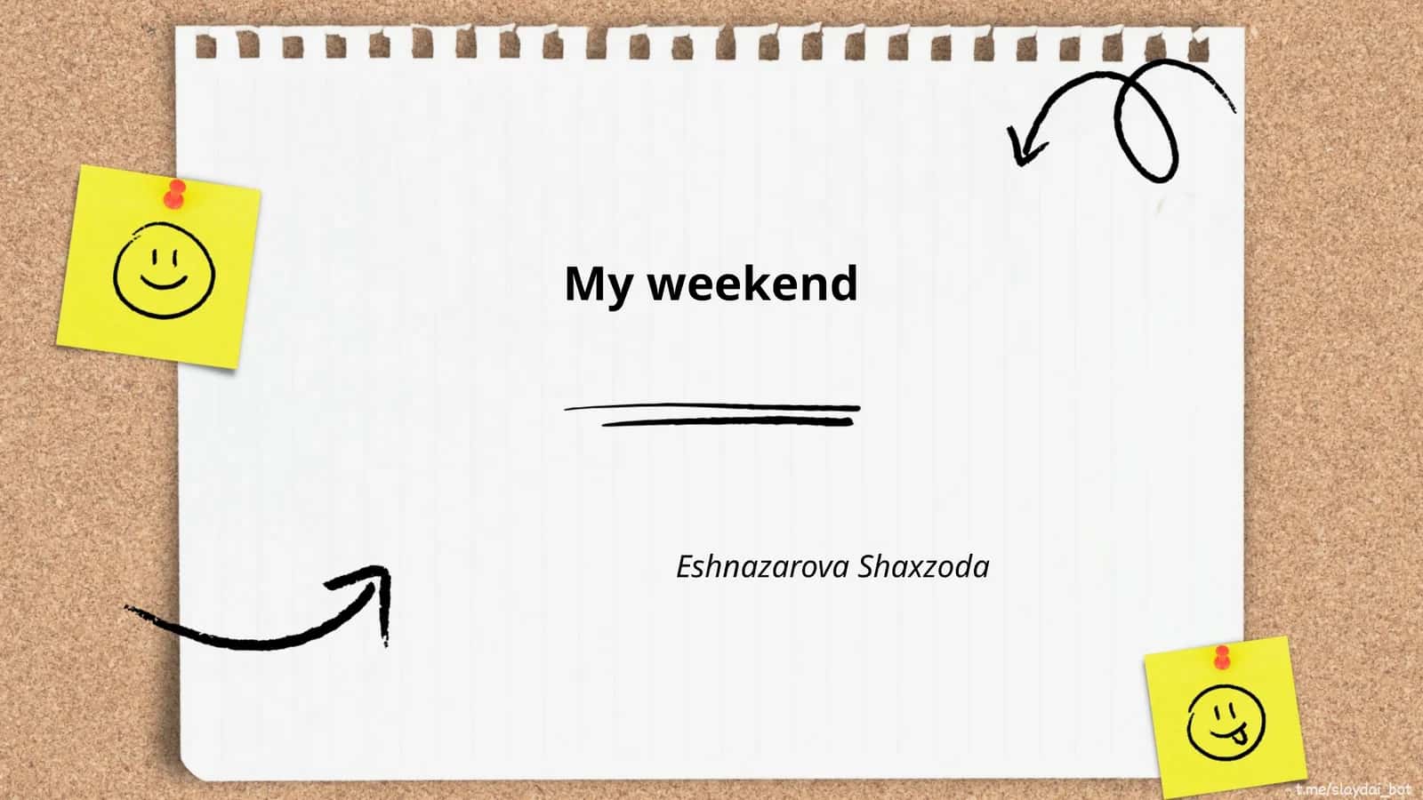 My weekend