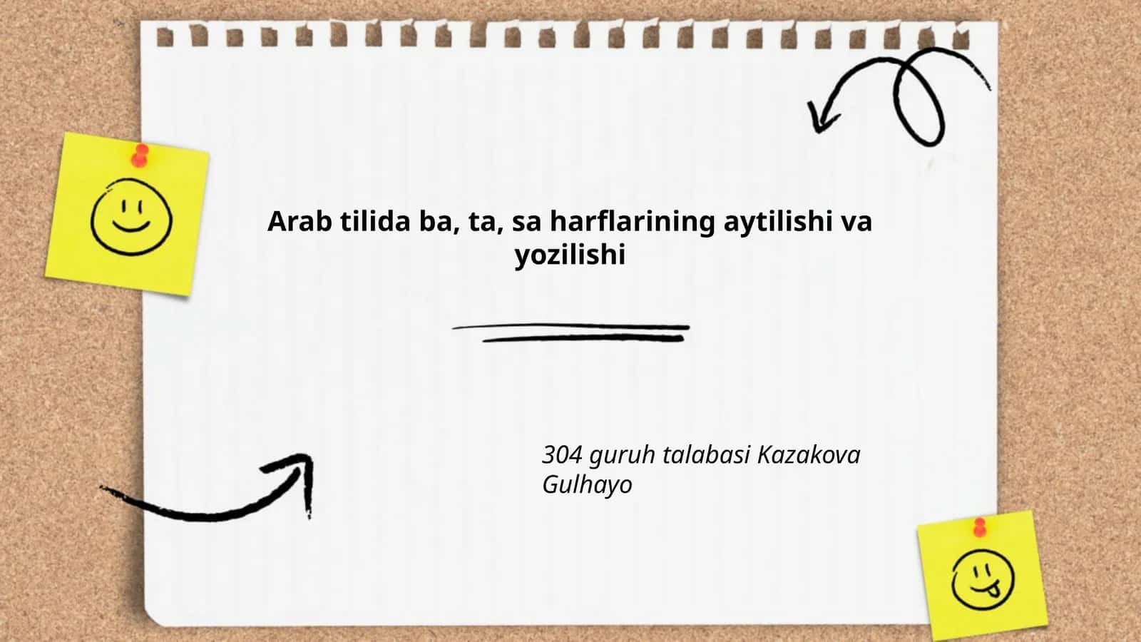 Arab tilida ba, ta, sa harflarining aytilishi va yozilishi
