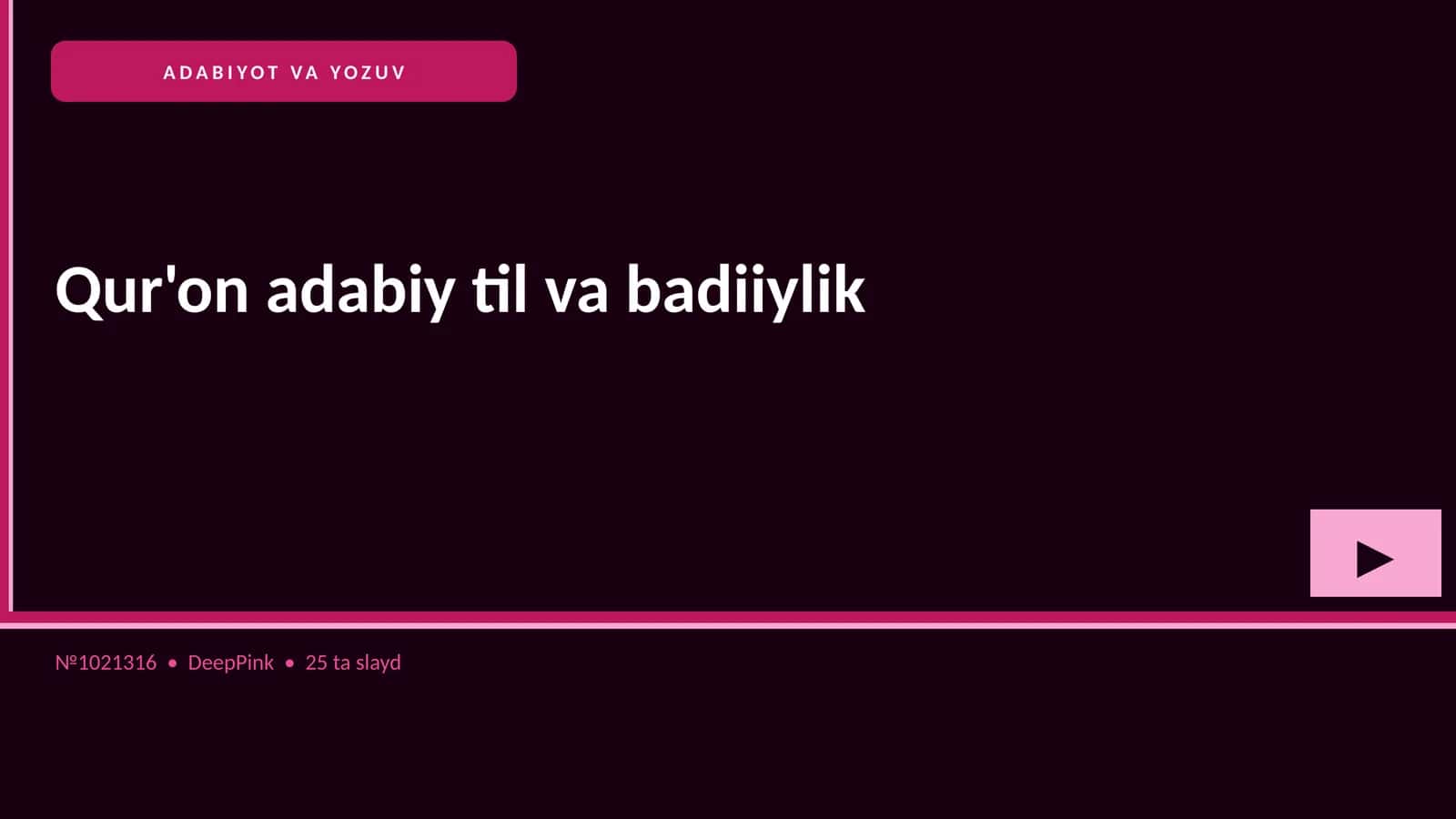 Qur'on adabiy til va badiiylik