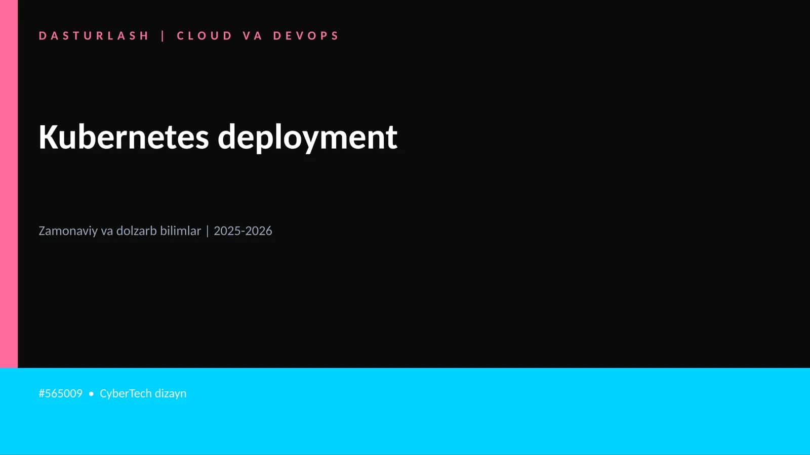 Kubernetes deployment