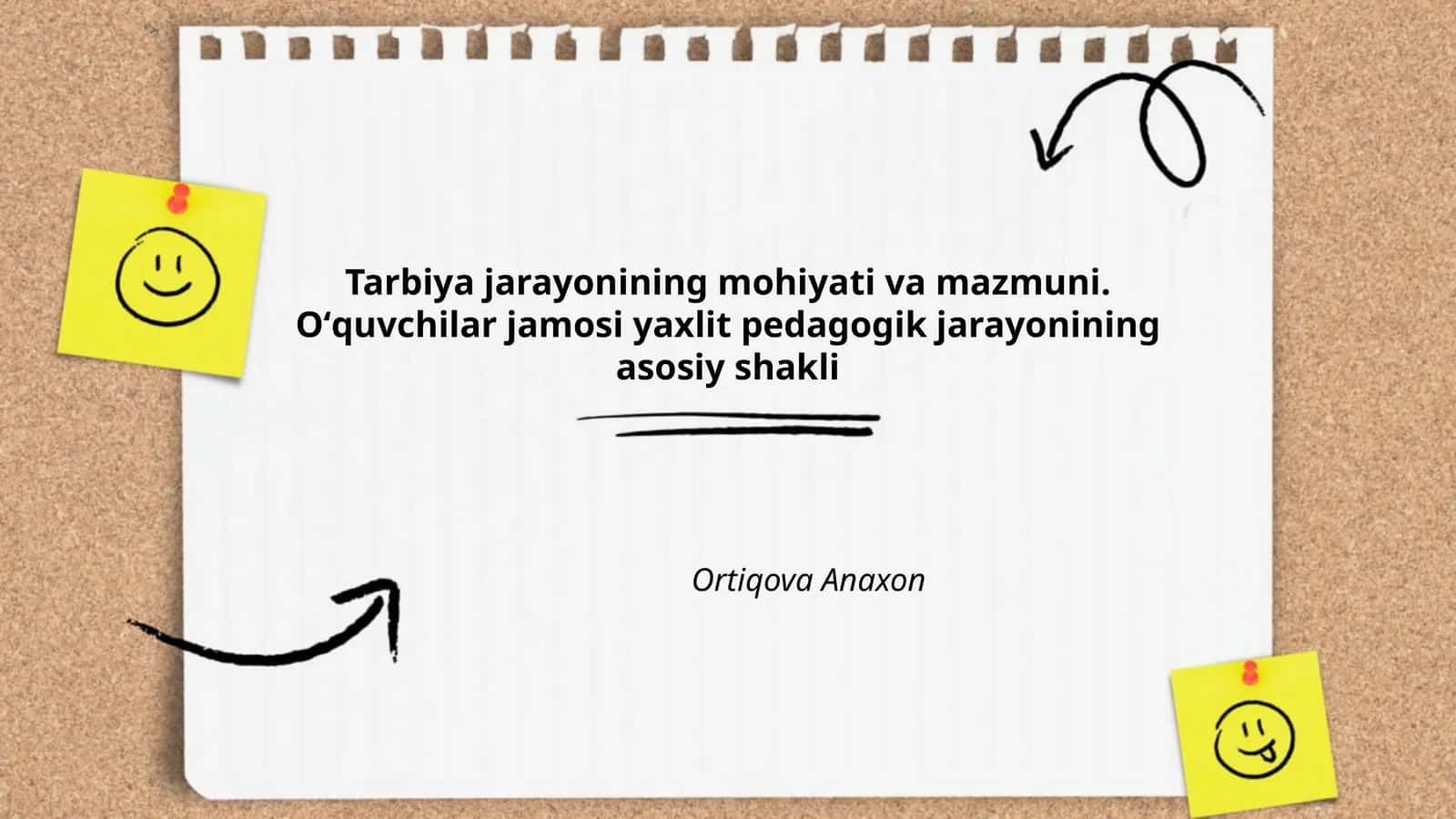 Tarbiya jarayonining mohiyati va mazmuni