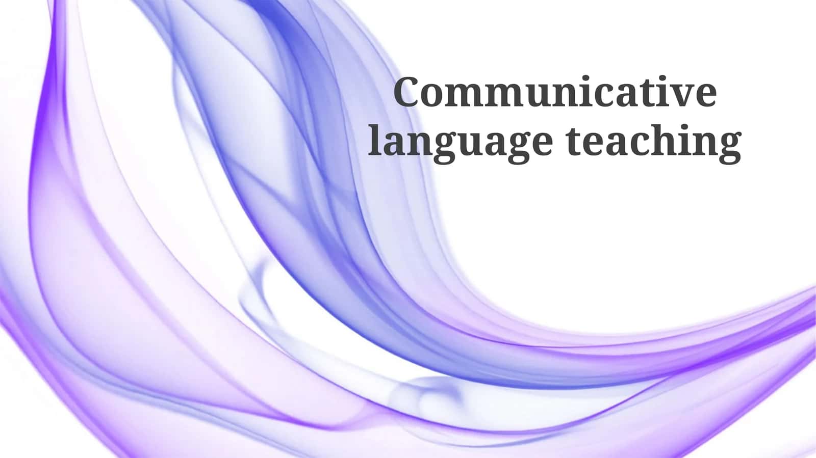 Lesson planning in Communicative Language Teaching (CLT)