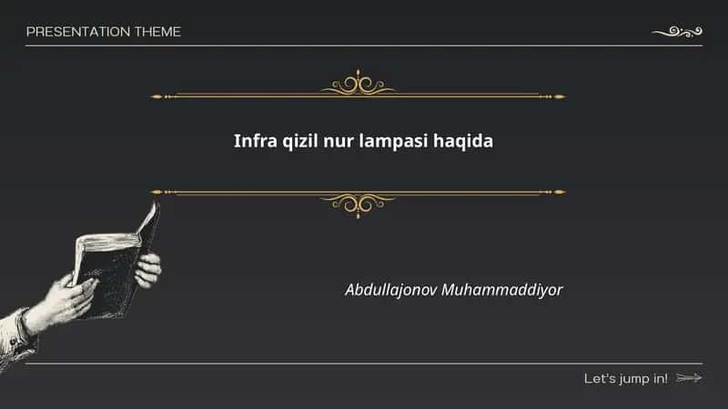 Infra qizil nur lampasi