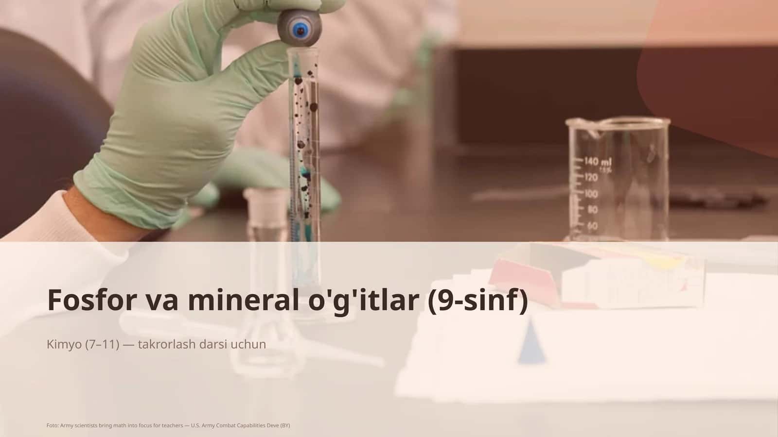 Fosfor va mineral o'g'itlar (9-sinf)