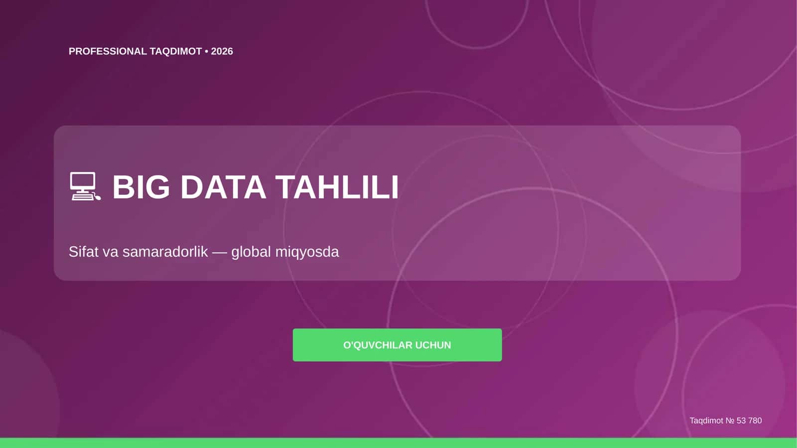 BIG DATA TAHLILI