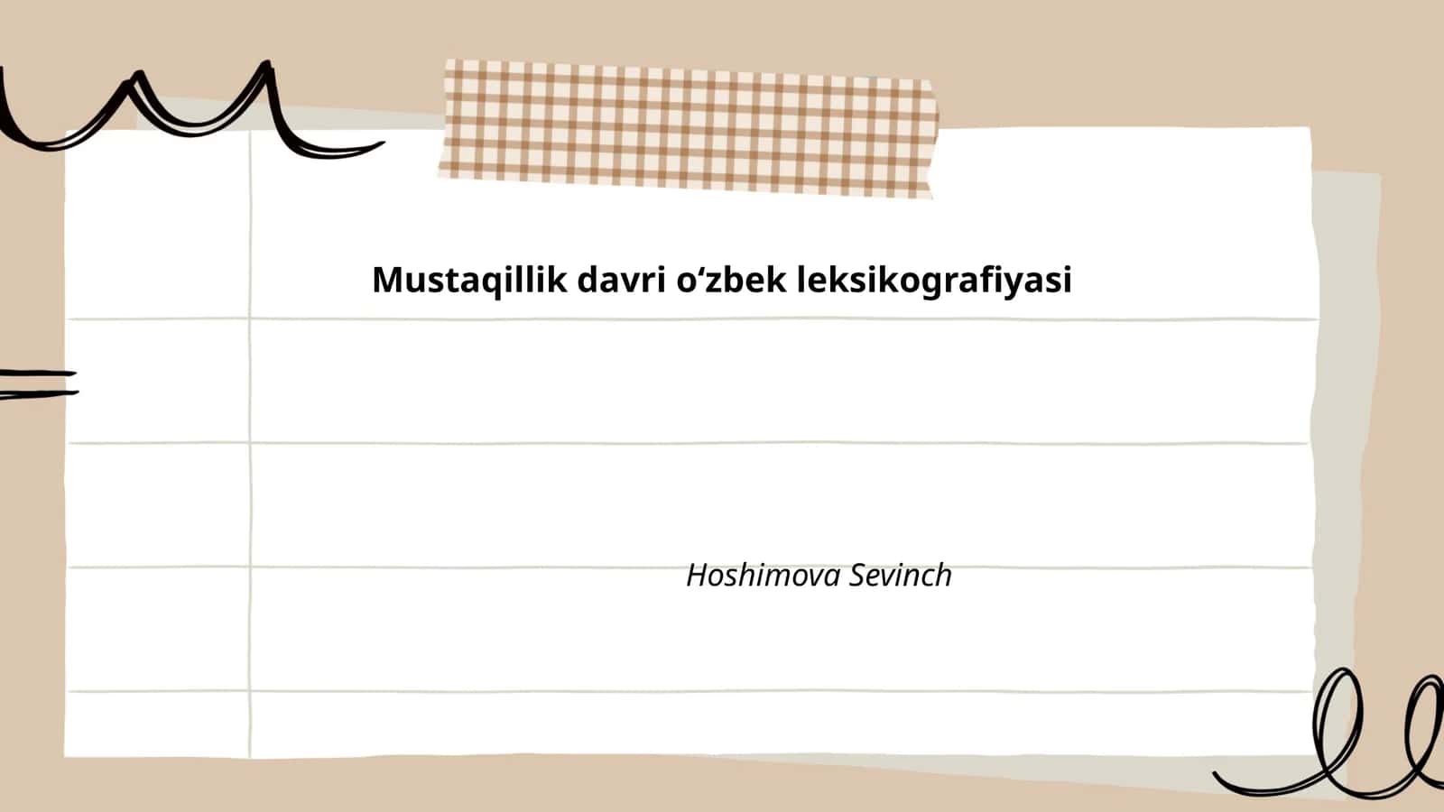 Mustaqillik davri oʻzbek leksikografiyasi