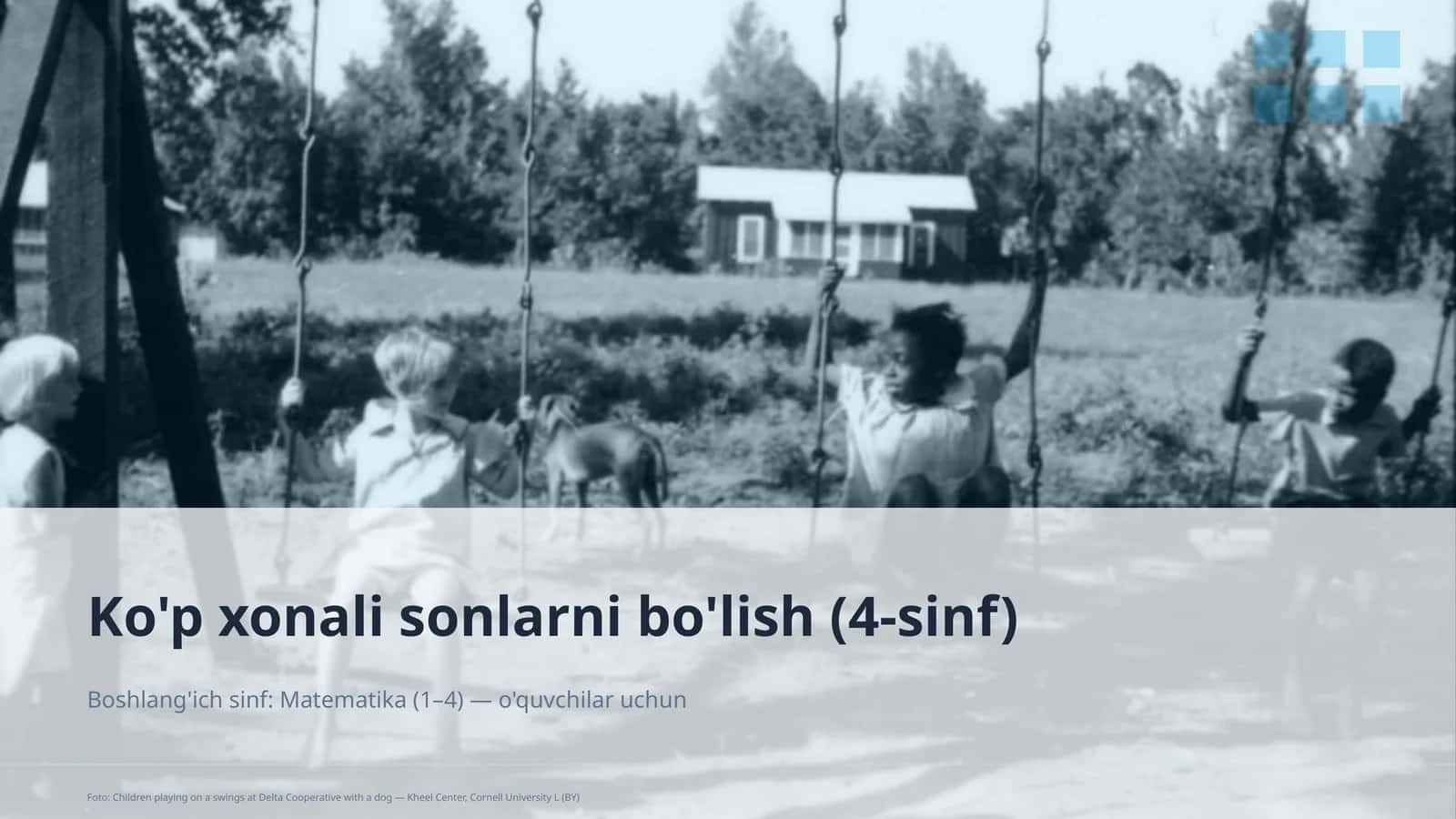 Ko'p xonali sonlarni bo'lish (4-sinf)