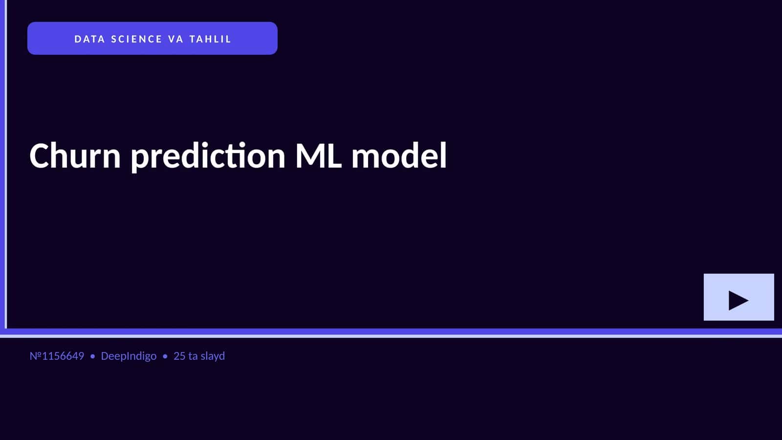 Churn prediction ML model