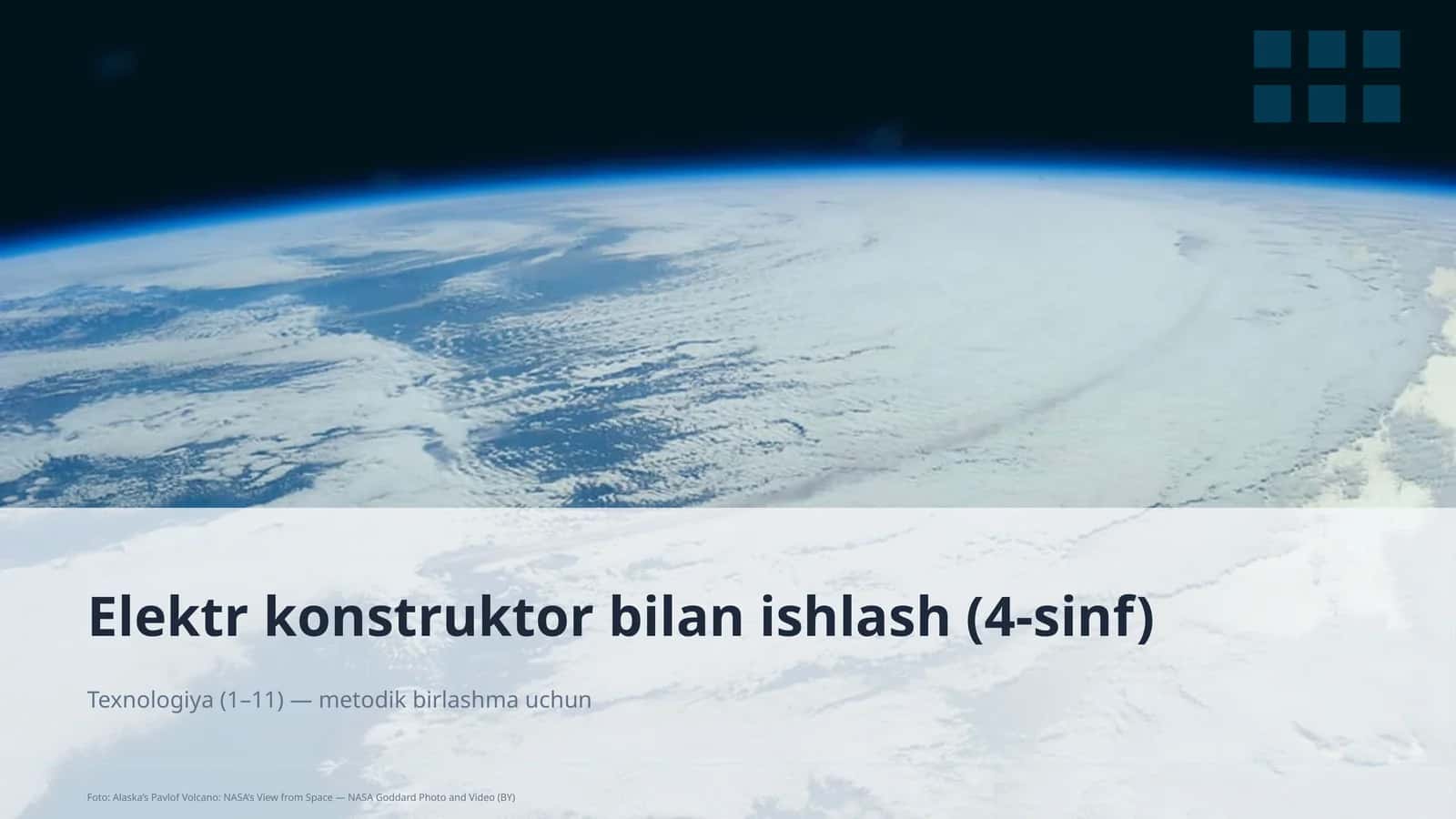 Elektr konstruktor bilan ishlash (4-sinf)