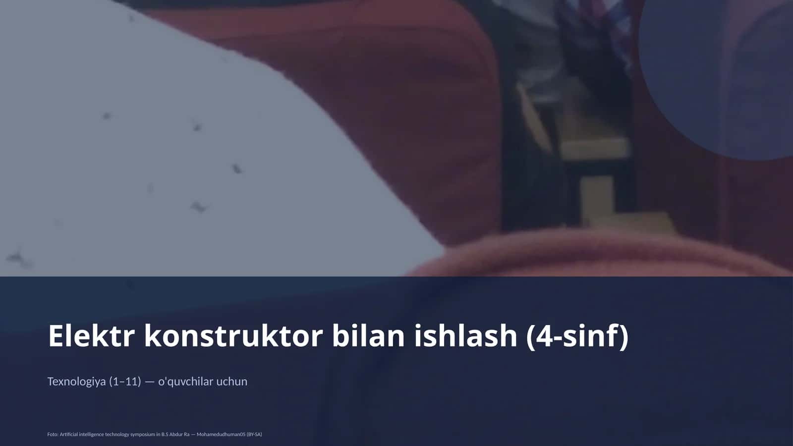 Elektr konstruktor bilan ishlash (4-sinf)
