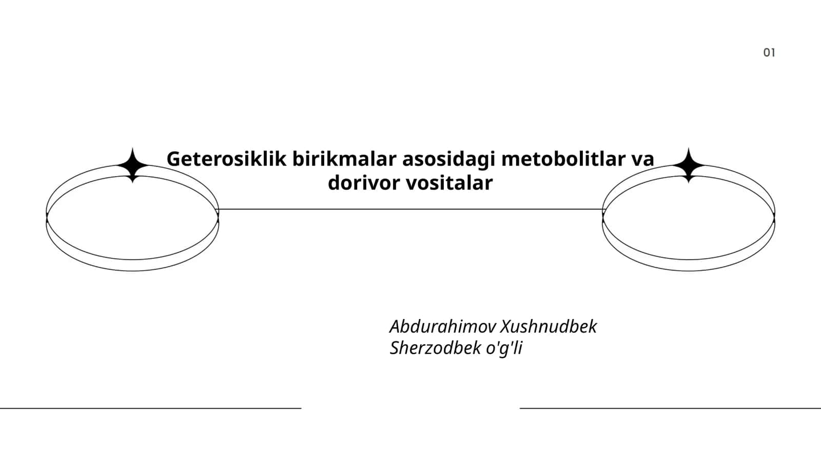 Geterosiklik birikmalar asosidagi metobolitlar va dorivor vositalar