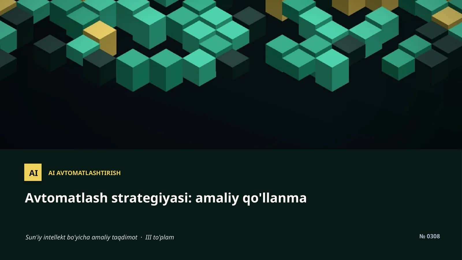 AI AVTOMATLASHTIRISH