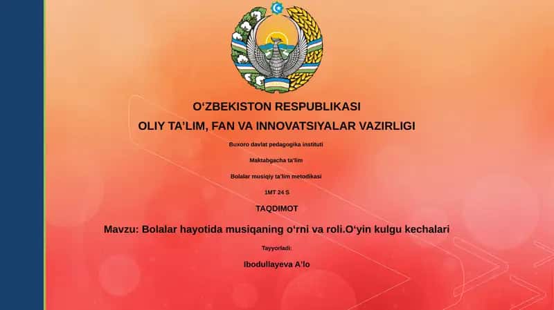 Bolalar musiqiy taʼlim metodikasi