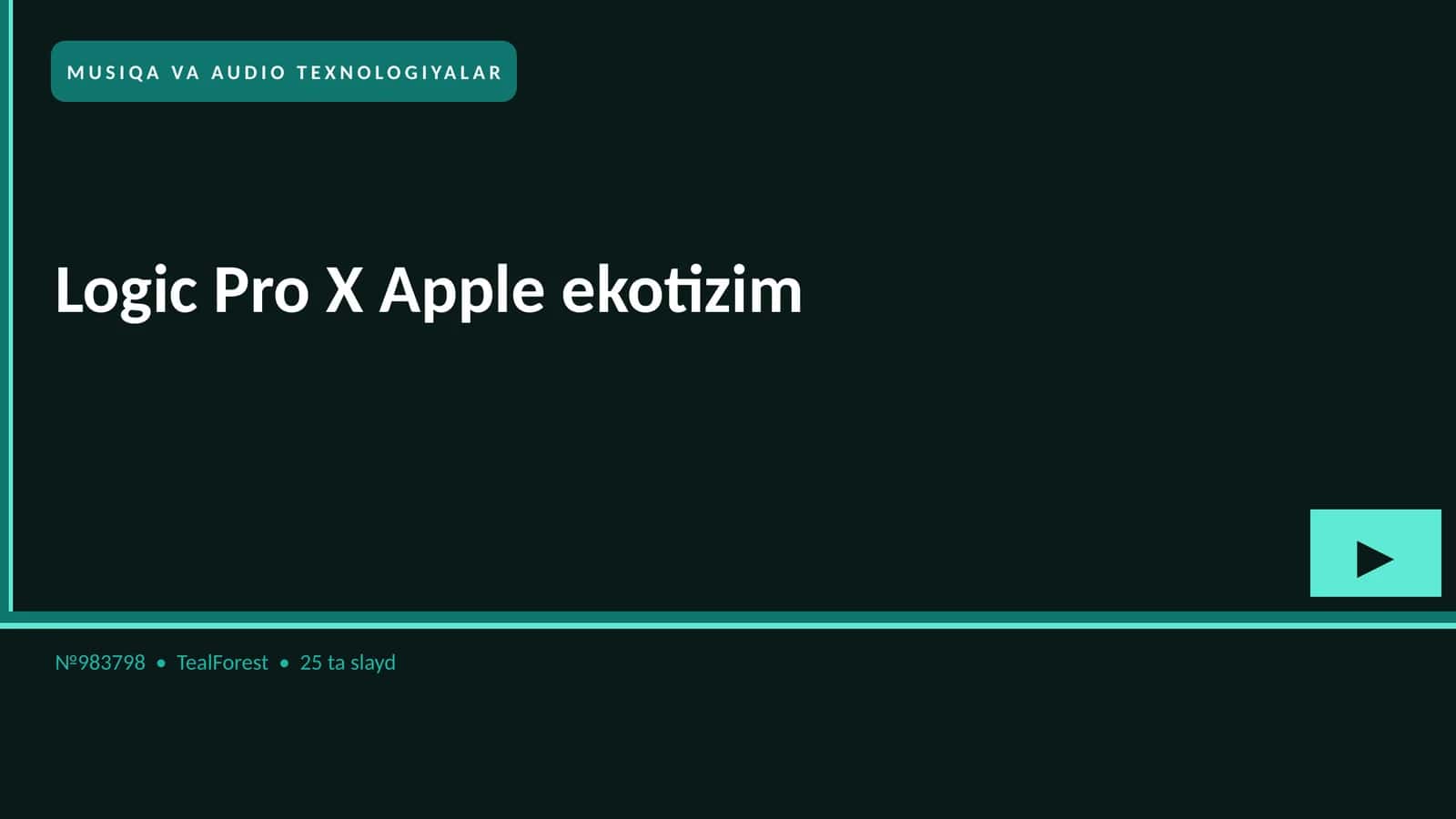 Logic Pro X Apple ekotizim