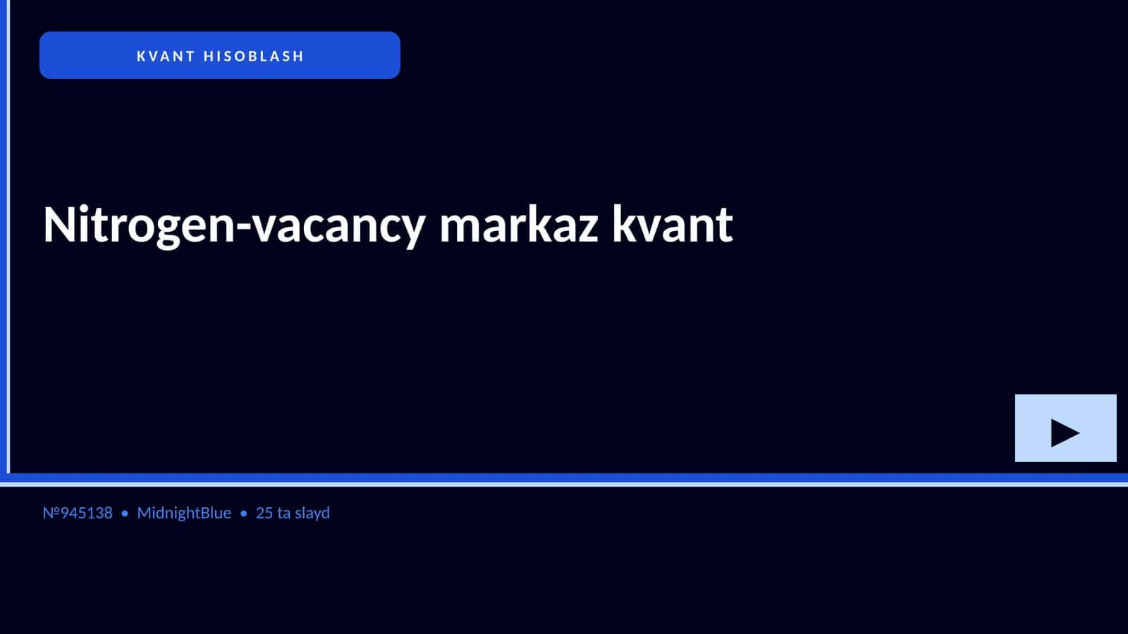 Nitrogen-vacancy markaz kvant