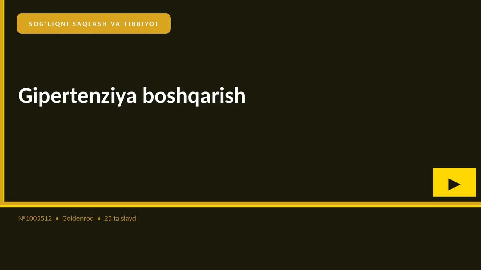 Gipertenziya boshqarish