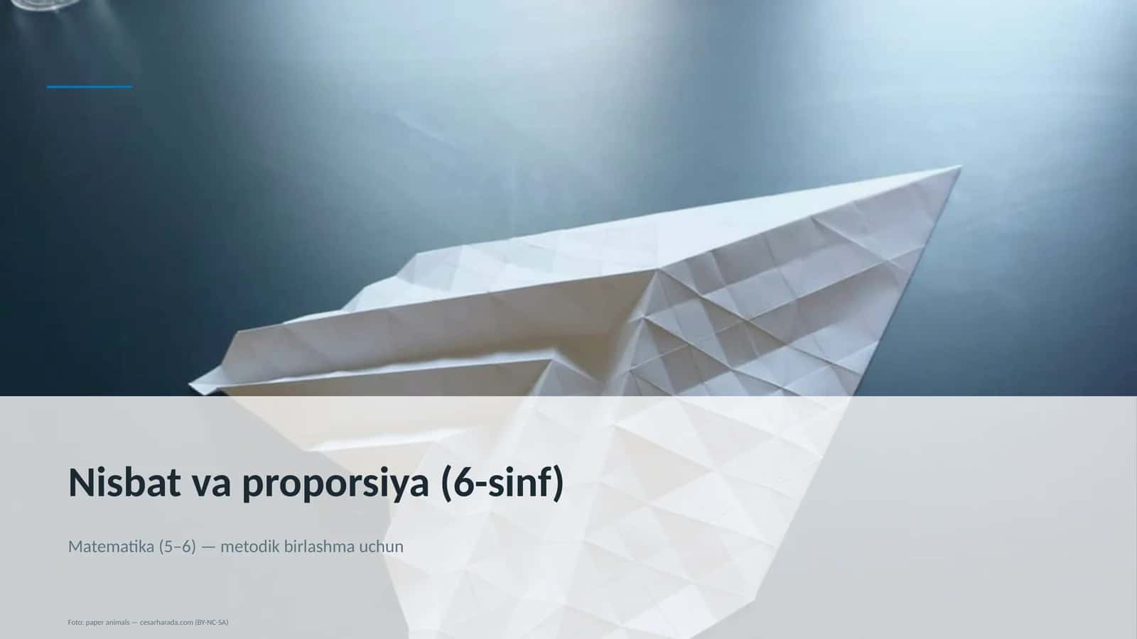 Nisbat va proporsiya (6-sinf)