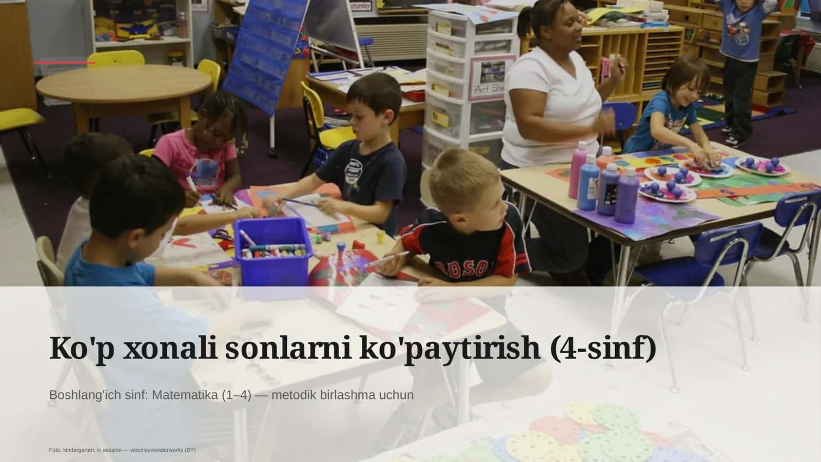 Ko'p xonali sonlarni ko'paytirish (4-sinf)