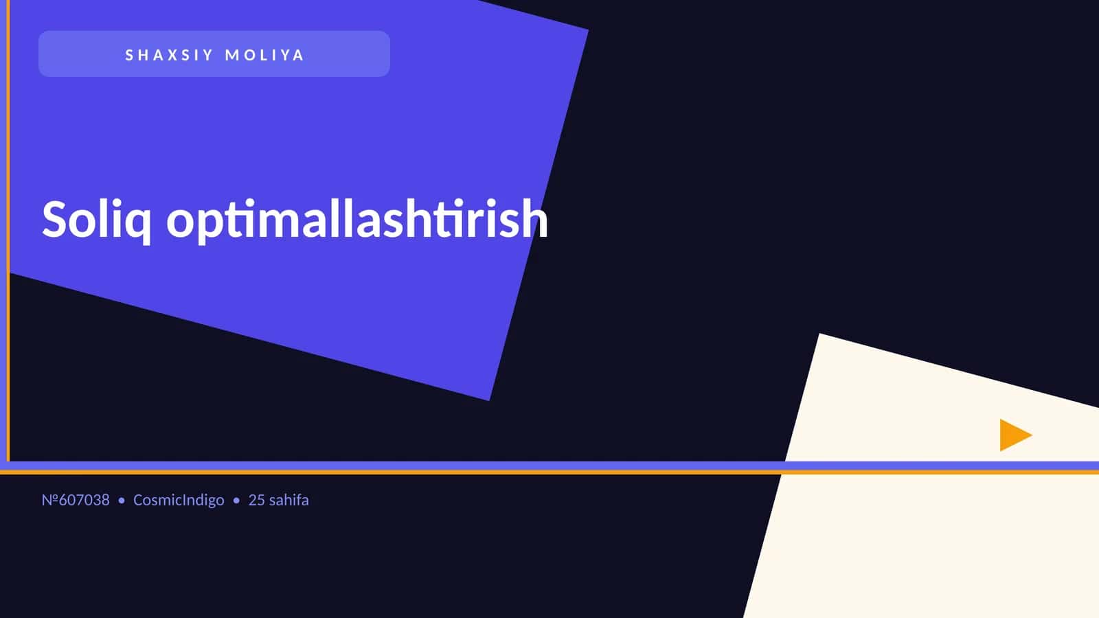Soliq optimallashtirish