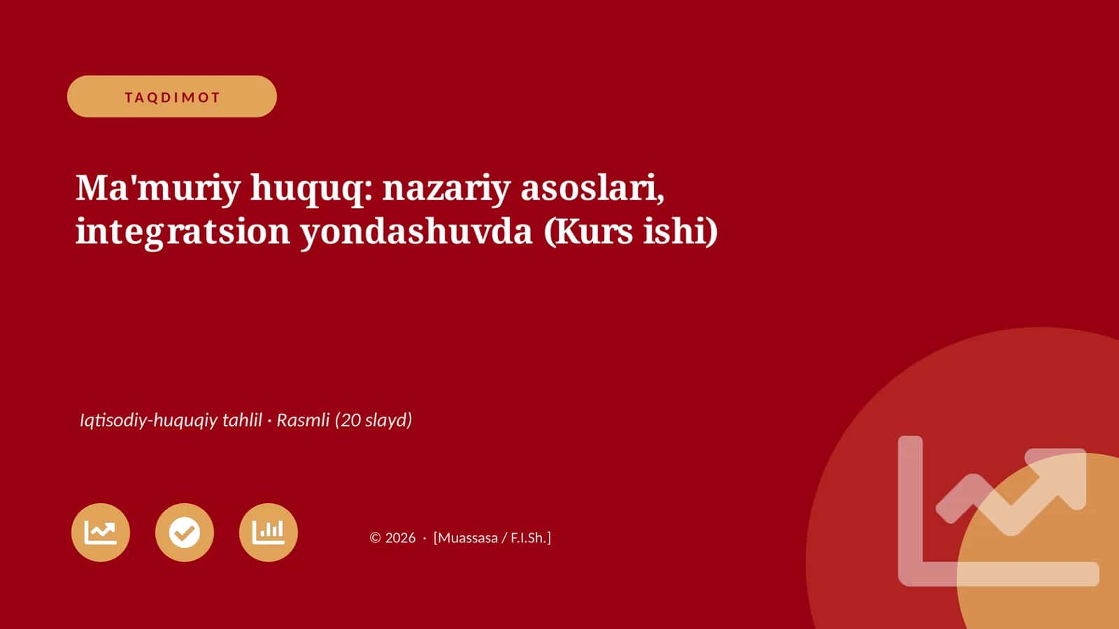 Ma'muriy huquq: nazariy asoslari, integratsion yondashuvda (Kurs ishi)