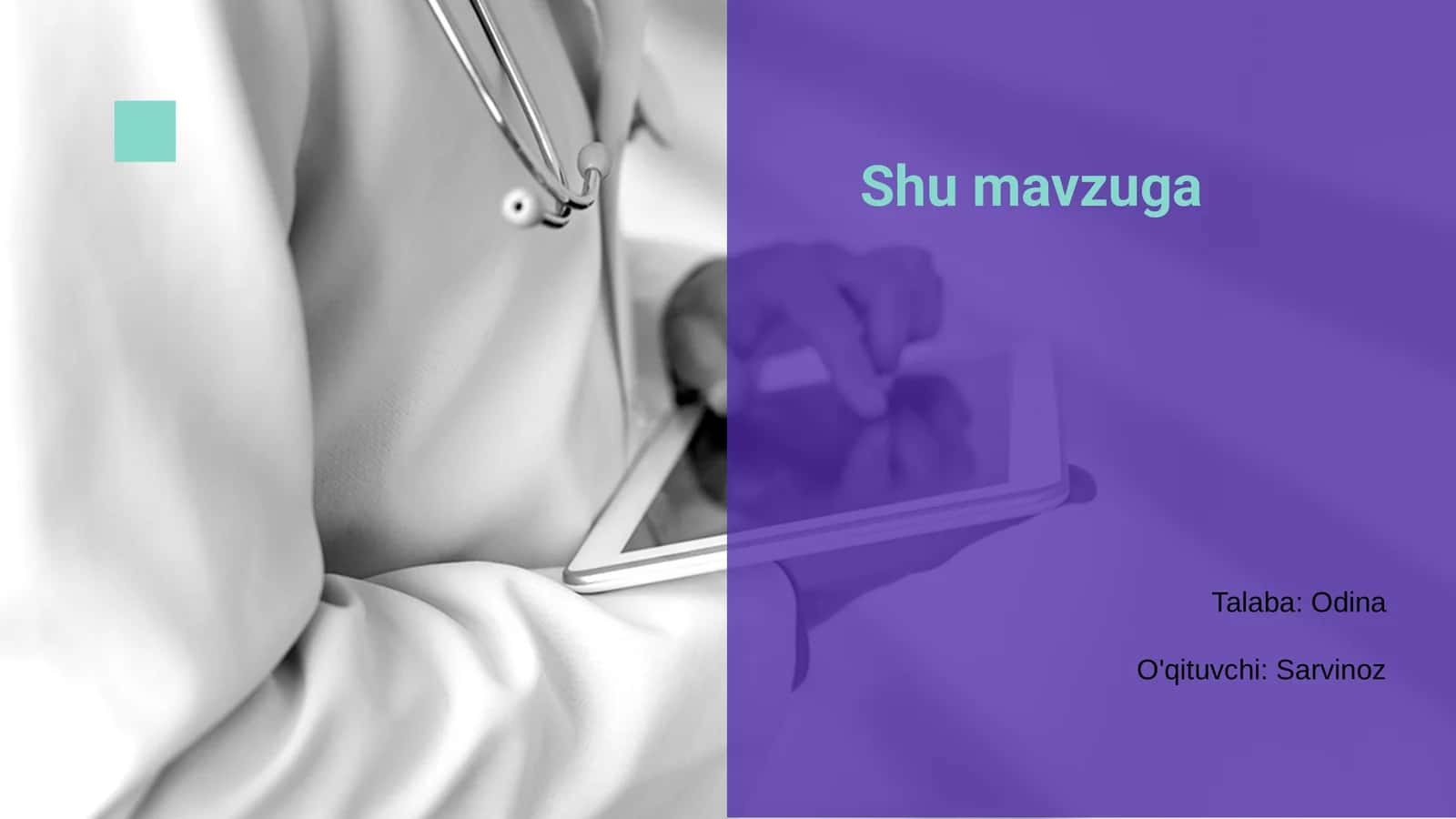 Mavzuga kirish