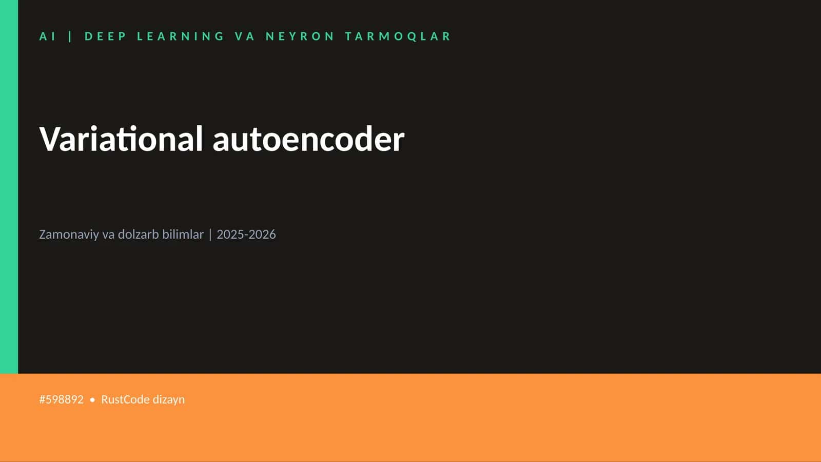 Variational autoencoder