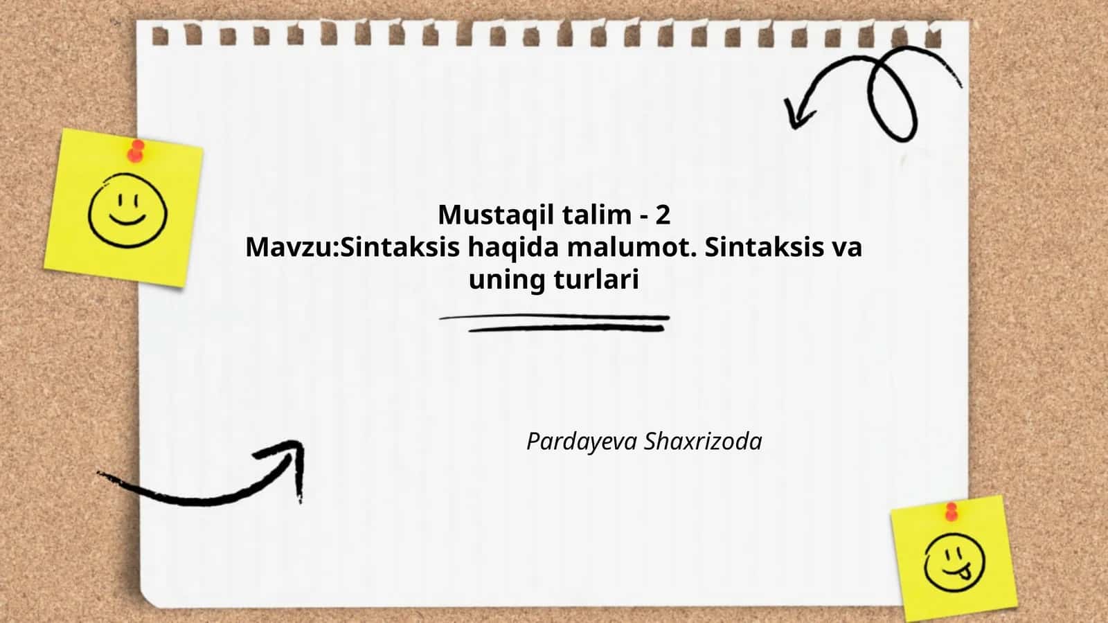 Sintaksis haqida malumot